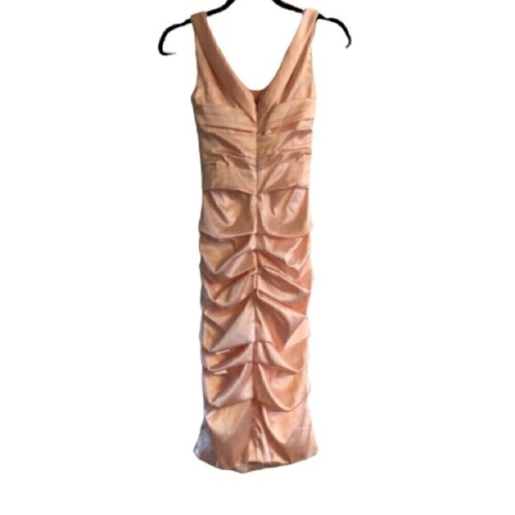 COCKTAIL Dress In Glittery pastel orange Size XXS - Picture 5 of 9